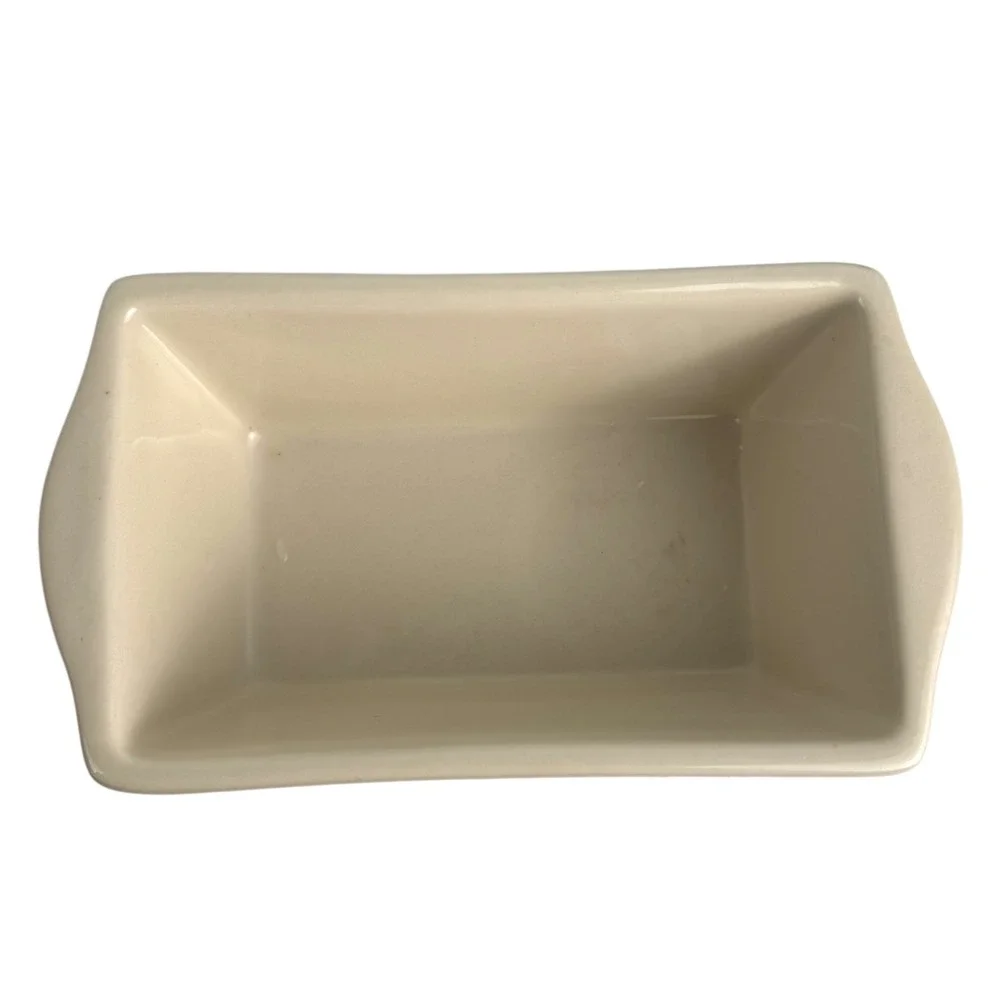 Ceramic Christmas Present Butter Dish‎ Candy Trinket Holder Holiday Decor E72Q
